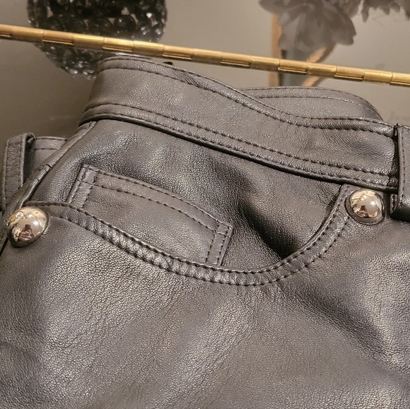 Christopher Kane Black Studded Leather Pants - Picture 11 of 12